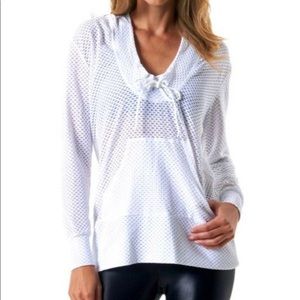 Koral Slope Pullover Mesh Top Hoodie